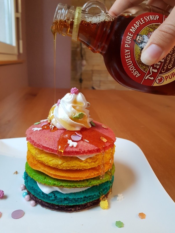 Rainbow Pancakes