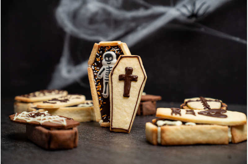 Sarg-Guetzli für Halloween