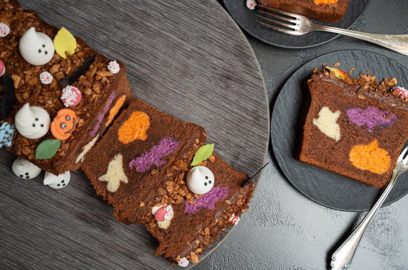 Torta marmorizzata di Halloween